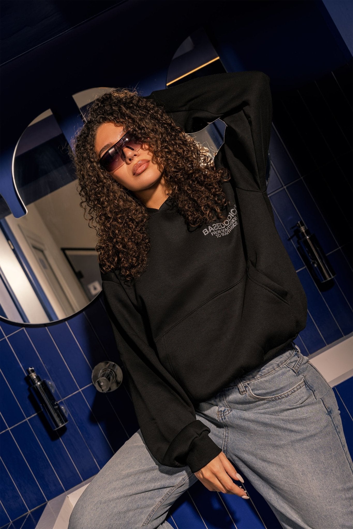 Hoodie "AMMO" CHI'T'SAP Black/Glitter - BASEDODICI®