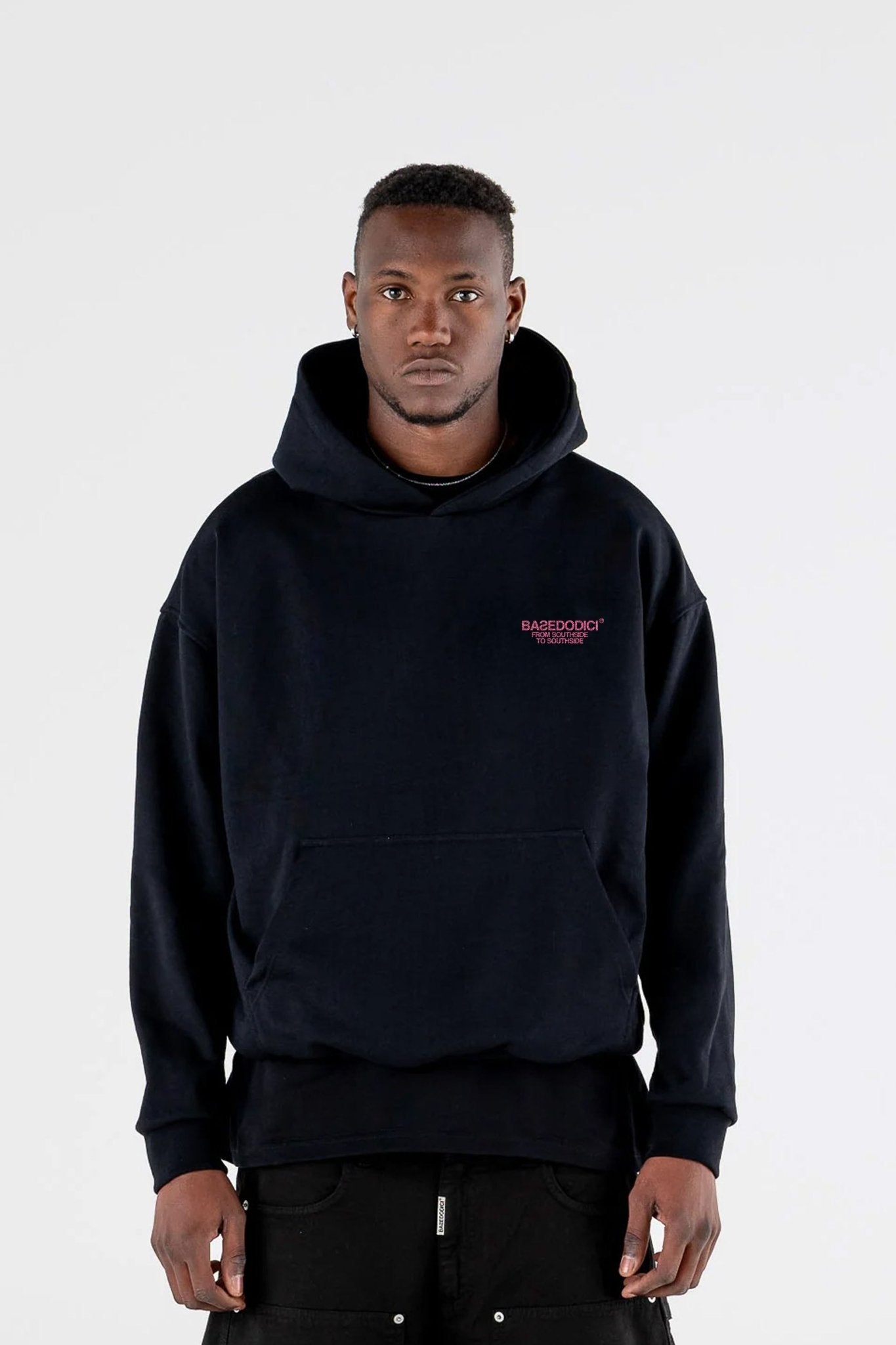 Hoodie "AMMO" CHI'T'SAP Black/Glitter Bubble Pink - BASEDODICI®