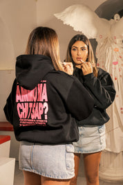 Hoodie "AMMO" CHI'T'SAP Black/Glitter Bubble Pink - BASEDODICI®