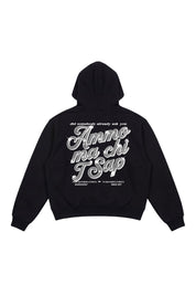 Hoodie "AMMO" CHI'T'SAP Black/GlitterItalic - BASEDODICI®