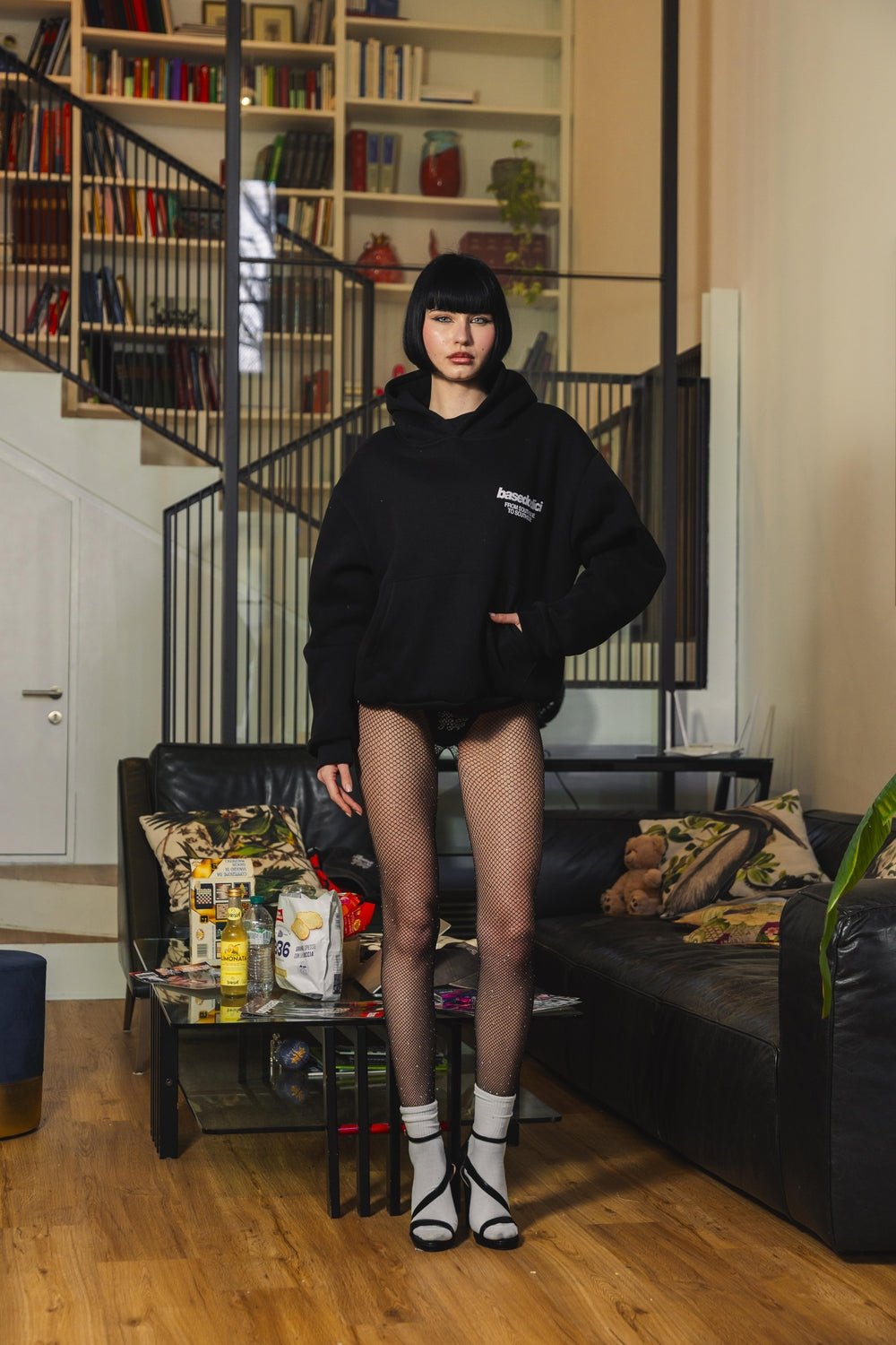 Hoodie "AMMO" CHI'T'SAP Black/GlitterItalic - BASEDODICI®