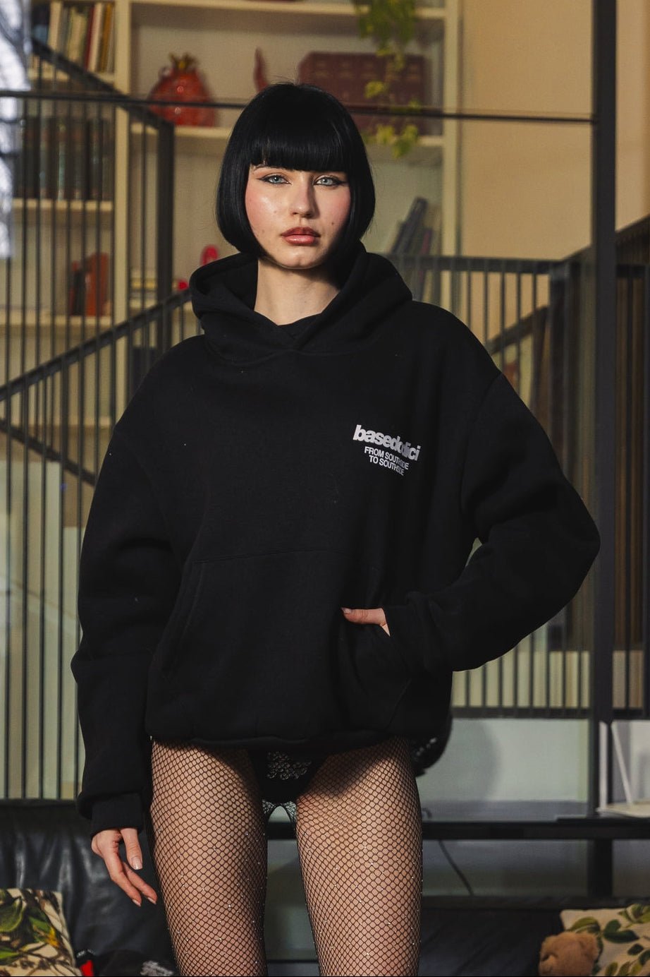 Hoodie "AMMO" CHI'T'SAP Black/GlitterItalic - BASEDODICI®