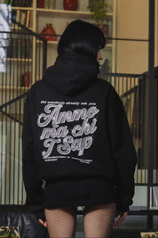 Hoodie "AMMO" CHI'T'SAP Black/GlitterItalic - BASEDODICI®