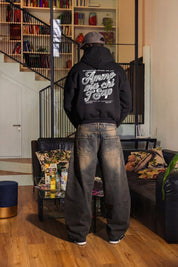 Hoodie "AMMO" CHI'T'SAP Black/GlitterItalic - BASEDODICI®
