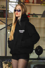 Hoodie "AMMO" CHI'T'SAP Black/GlitterPinkItalic - BASEDODICI®