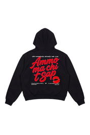 Hoodie "AMMO" CHI'T'SAP Black/Gloss - BASEDODICI®