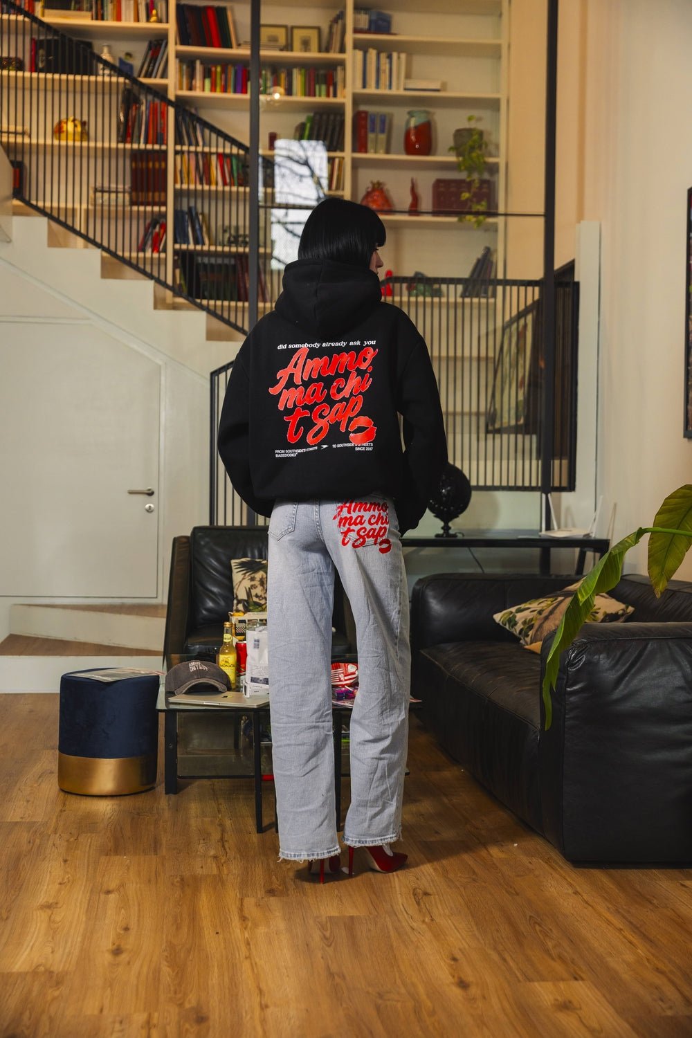 Hoodie "AMMO" CHI'T'SAP Black/Gloss - BASEDODICI®