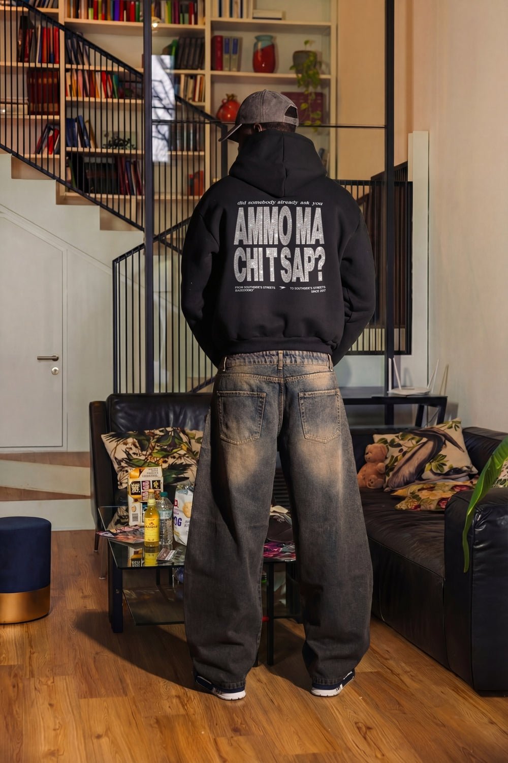 Hoodie "AMMO" CHI'T'SAP Black/Grillz - BASEDODICI®