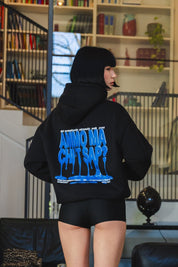 Hoodie "AMMO" CHI'T'SAP Black/PaintBlue - BASEDODICI®