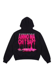 Hoodie "AMMO" CHI'T'SAP Black/PaintPink - BASEDODICI®