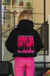 Hoodie "AMMO" CHI'T'SAP Black/PaintPink - BASEDODICI®