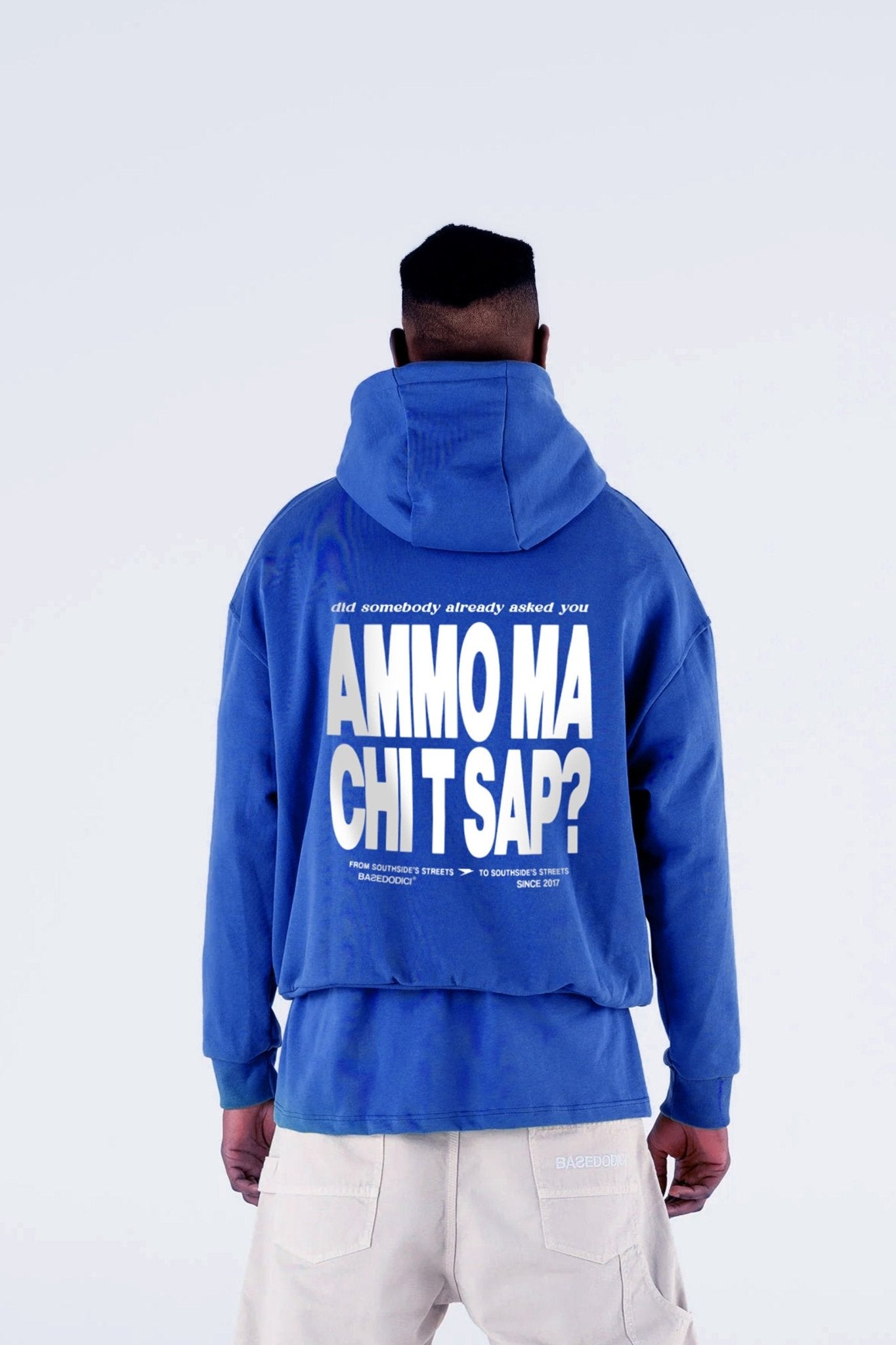 Hoodie "AMMO" CHI'T'SAP Blue Royal - BASEDODICI®