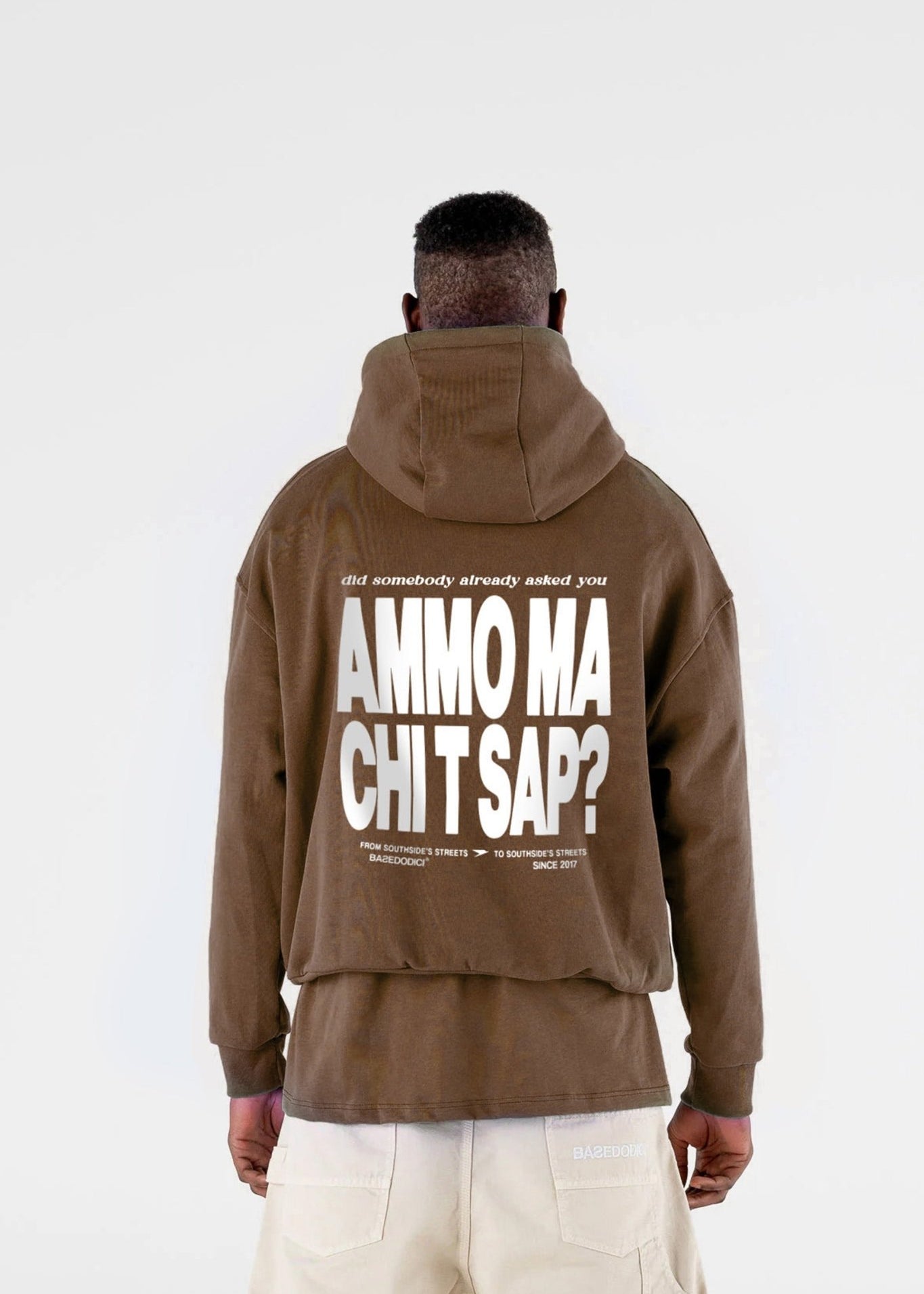 Hoodie "AMMO" CHI'T'SAP Cactus Brown - BASEDODICI®