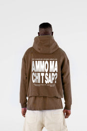 Hoodie "AMMO" CHI'T'SAP Cactus Brown - BASEDODICI®
