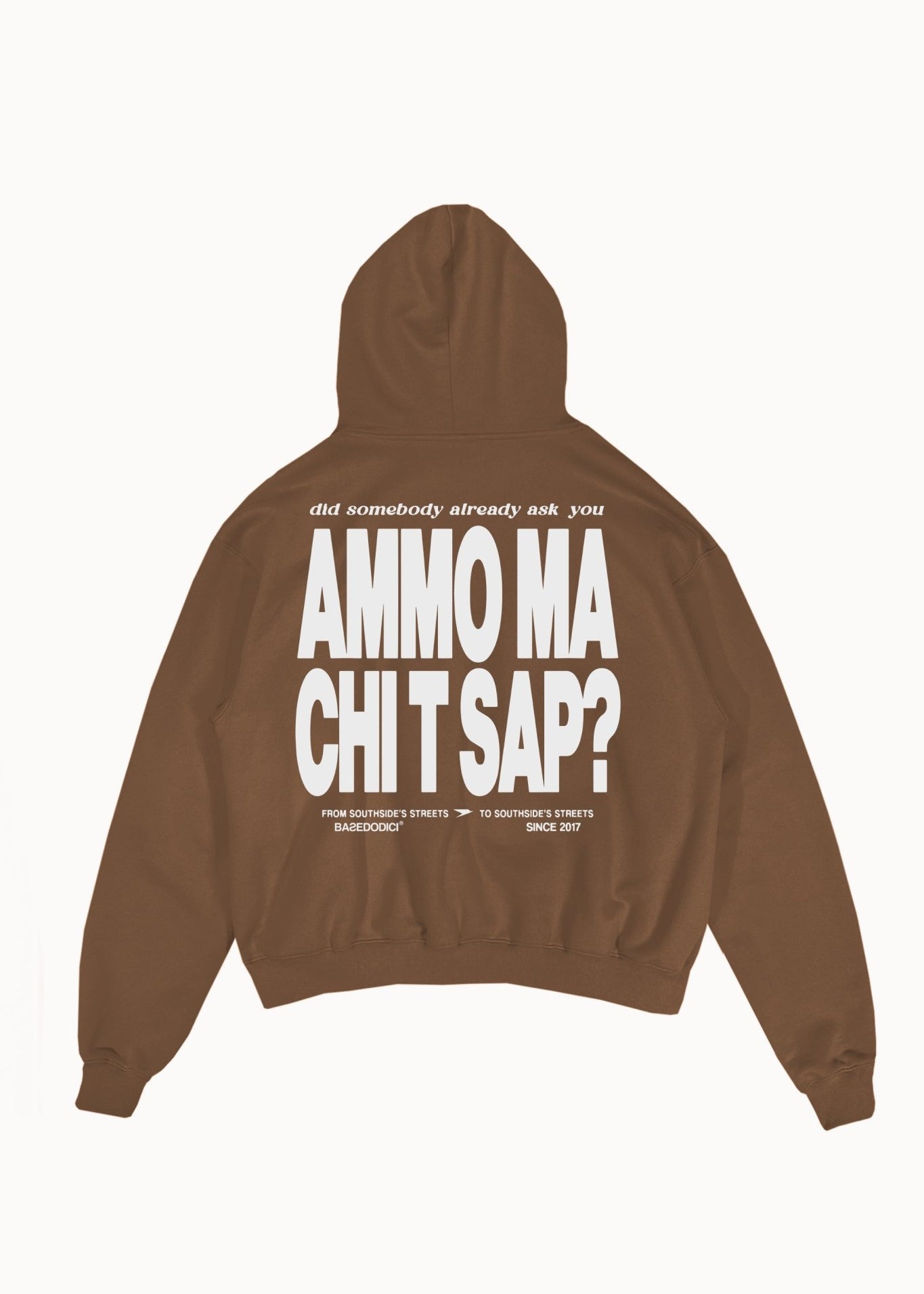 Hoodie "AMMO" CHI'T'SAP Cactus Brown - BASEDODICI®