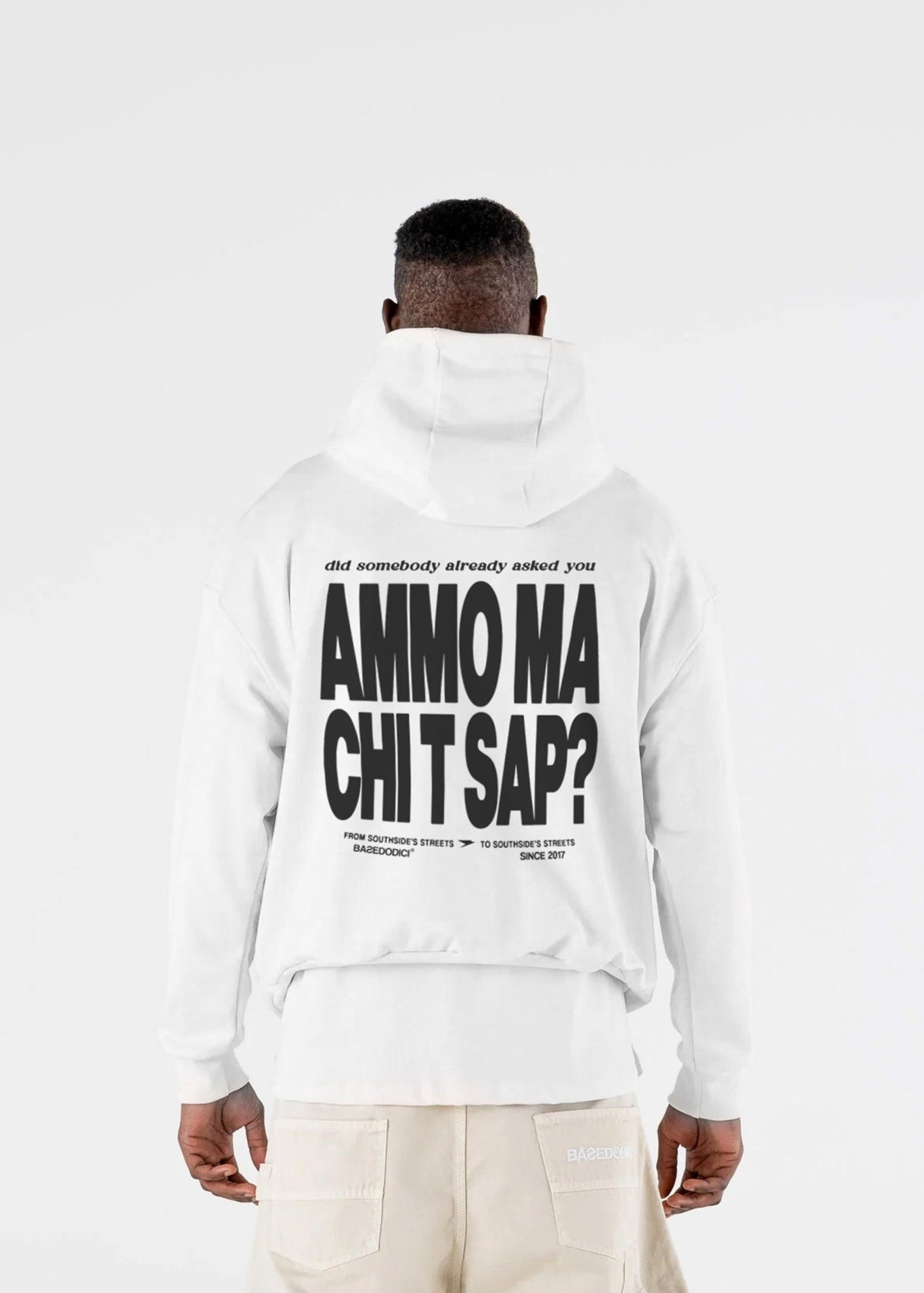 Hoodie "AMMO" CHI'T'SAP White - BASEDODICI®