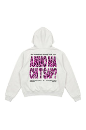 Hoodie "AMMO" CHI'T'SAP White/AnimalierPurple - BASEDODICI®