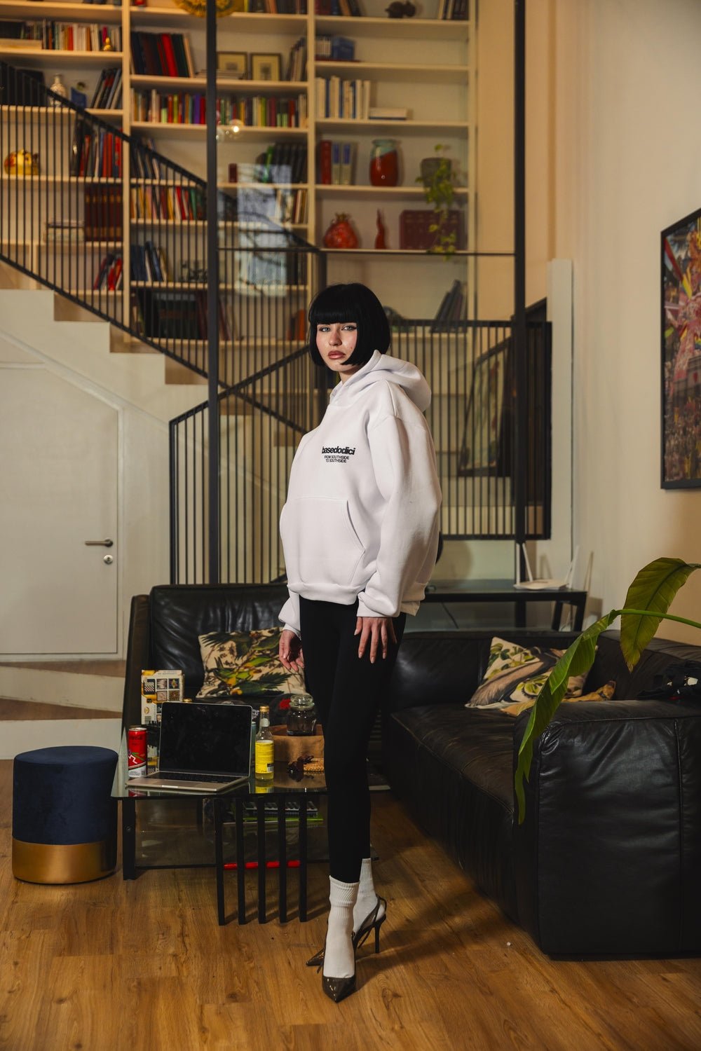 Hoodie "AMMO" CHI'T'SAP White/FurryPink - BASEDODICI®
