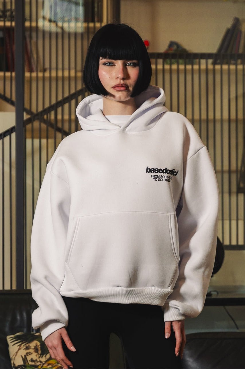 Hoodie "AMMO" CHI'T'SAP White/FurryPink - BASEDODICI®