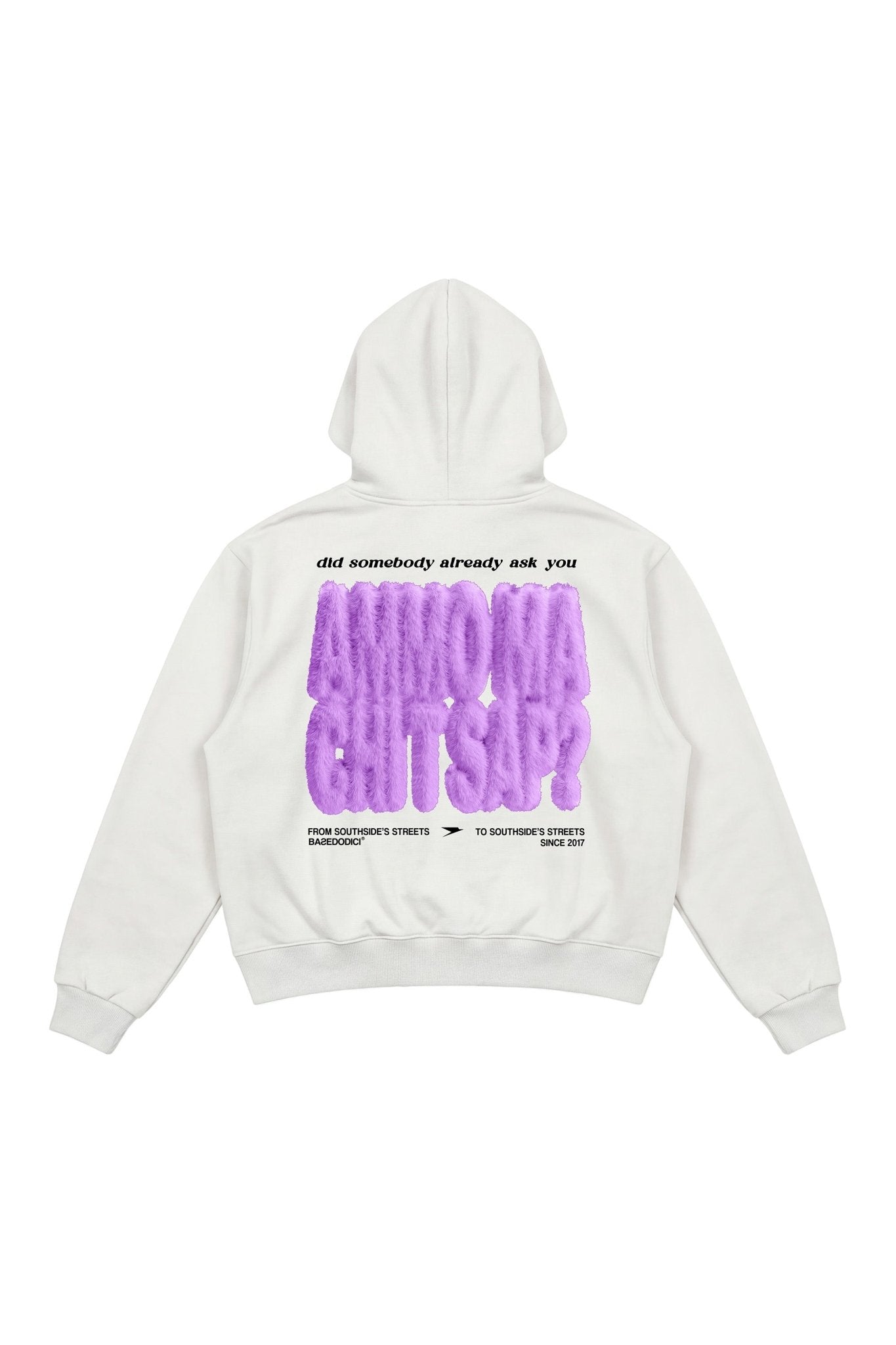 Hoodie "AMMO" CHI'T'SAP White/FurryPink - BASEDODICI®