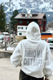 Hoodie "AMMO" CHI'T'SAP White/Glitter - BASEDODICI®
