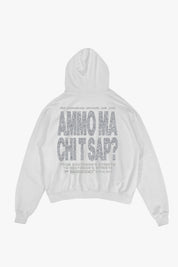 Hoodie "AMMO" CHI'T'SAP White/Glitter - BASEDODICI®