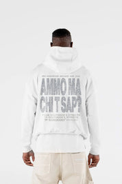Hoodie "AMMO" CHI'T'SAP White/Glitter - BASEDODICI®