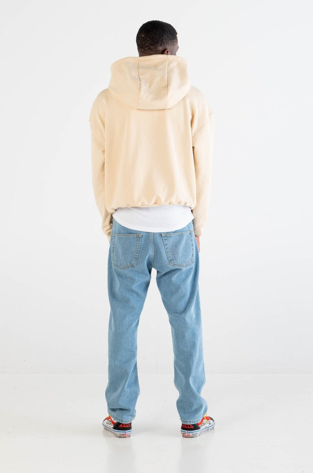 Hoodie Boxy “DYSTOPIA” 012 Cream - BASEDODICI®