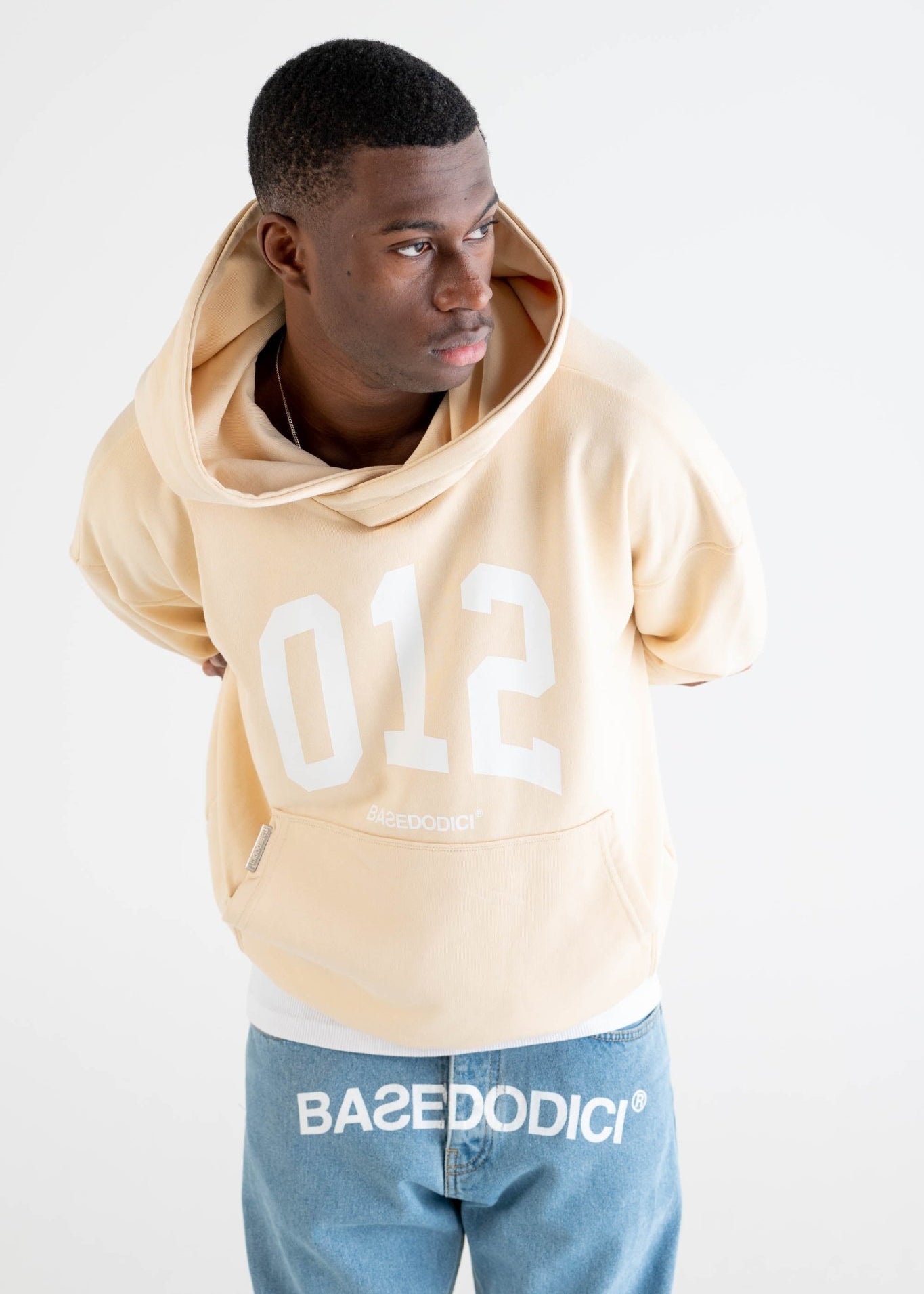 Hoodie Boxy “DYSTOPIA” 012 Cream - BASEDODICI®