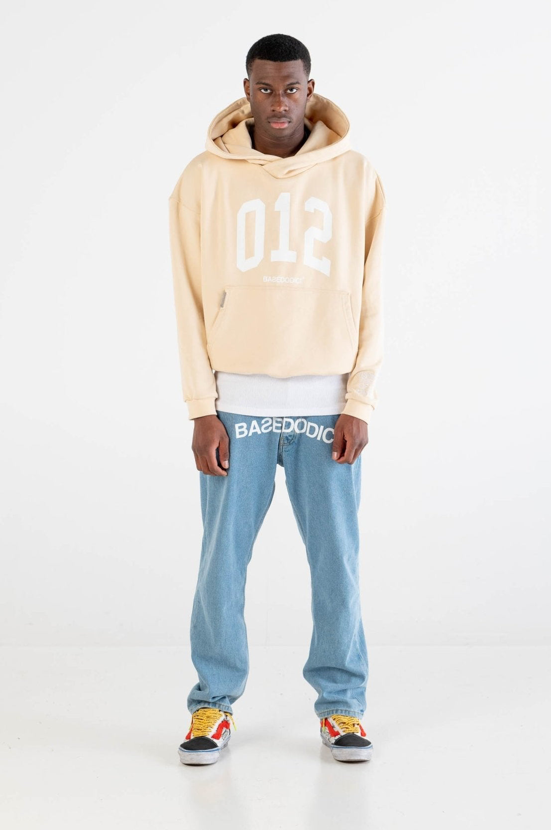 Hoodie Boxy “DYSTOPIA” 012 Cream - BASEDODICI®