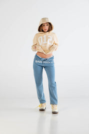 Hoodie Boxy “DYSTOPIA” 012 Cream - BASEDODICI®