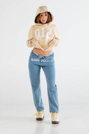 Hoodie Boxy “DYSTOPIA” 012 Cream - BASEDODICI®