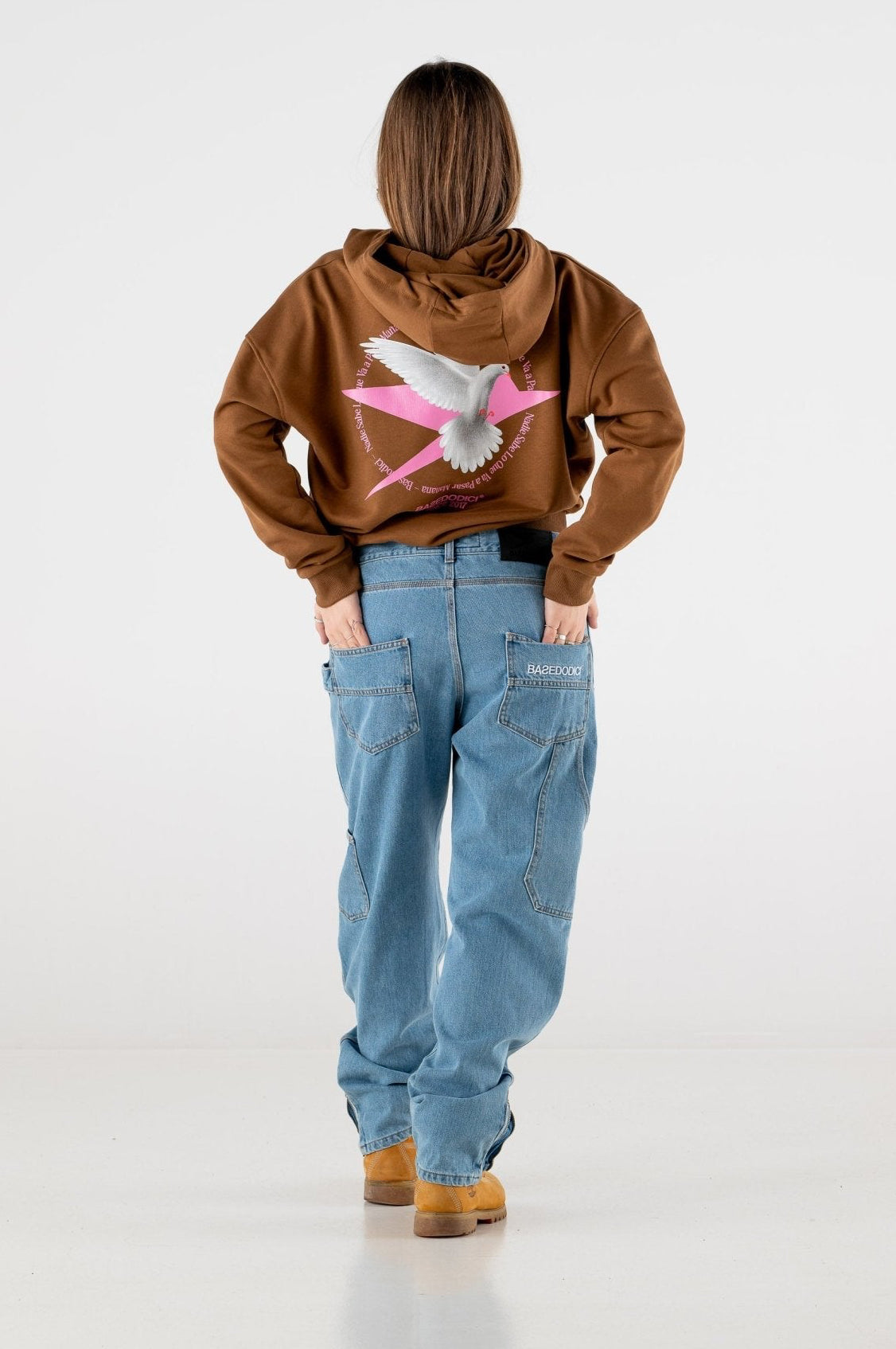 Hoodie Boxy “RESORT” Dove Brown - BASEDODICI®