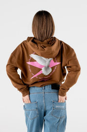 Hoodie Boxy “RESORT” Dove Brown