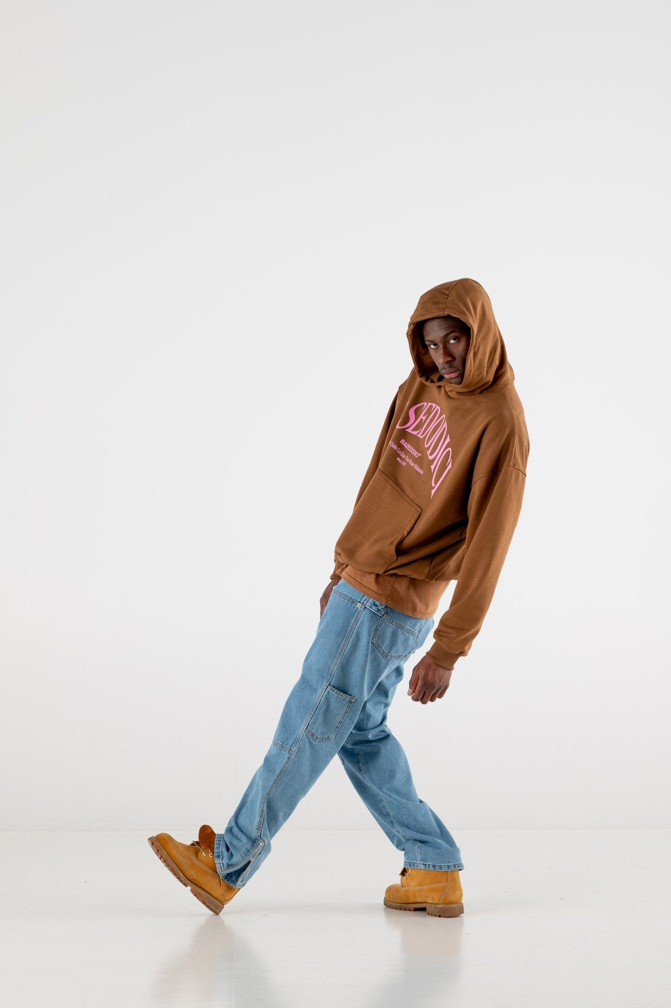 Hoodie Boxy “RESORT” Dove Brown - BASEDODICI®