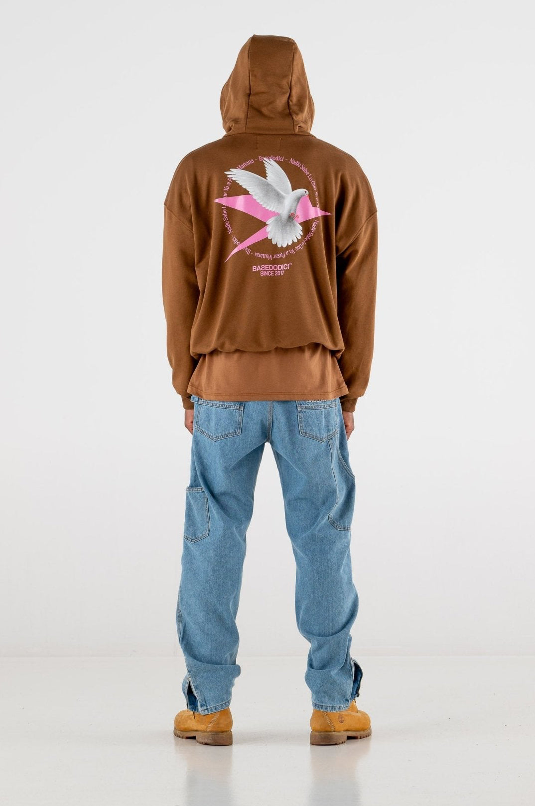 Hoodie Boxy “RESORT” Dove Brown - BASEDODICI®