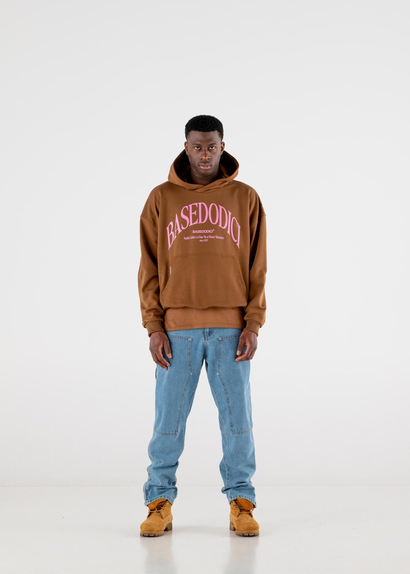 Hoodie Boxy “RESORT” Dove Brown - BASEDODICI®