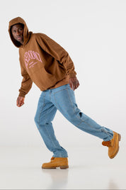 Hoodie Boxy “RESORT” Dove Brown - BASEDODICI®