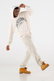 Hoodie Boxy “RESORT” Dove Cream - BASEDODICI®