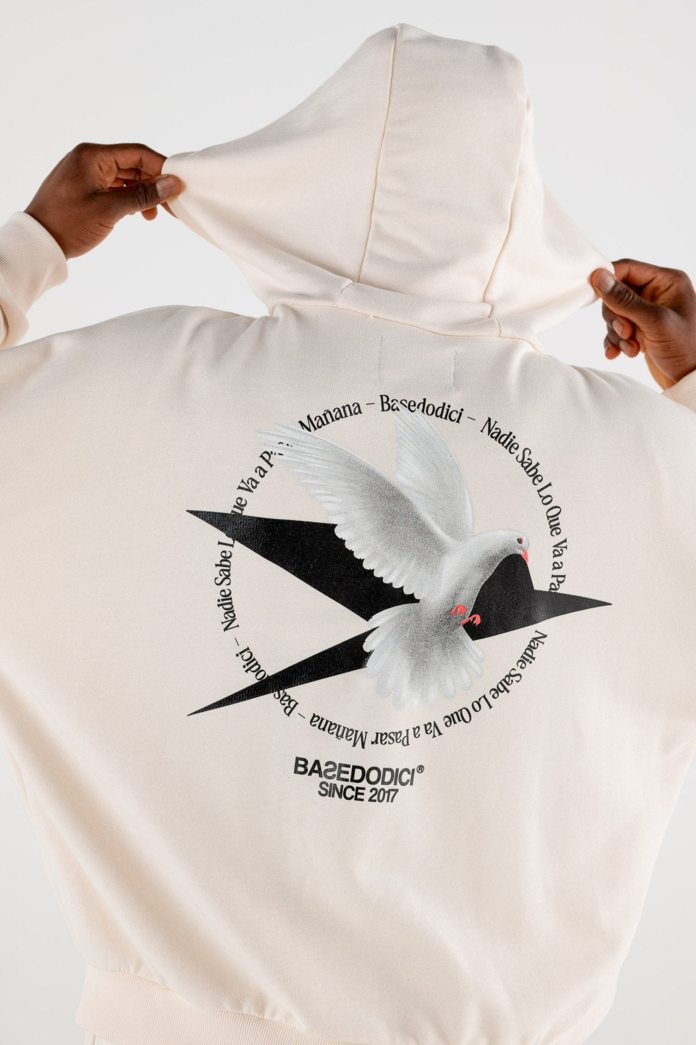 Hoodie Boxy “RESORT” Dove Cream - BASEDODICI®