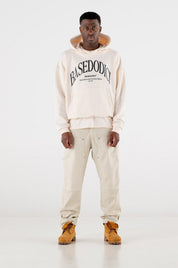 Hoodie Boxy “RESORT” Dove Cream - BASEDODICI®