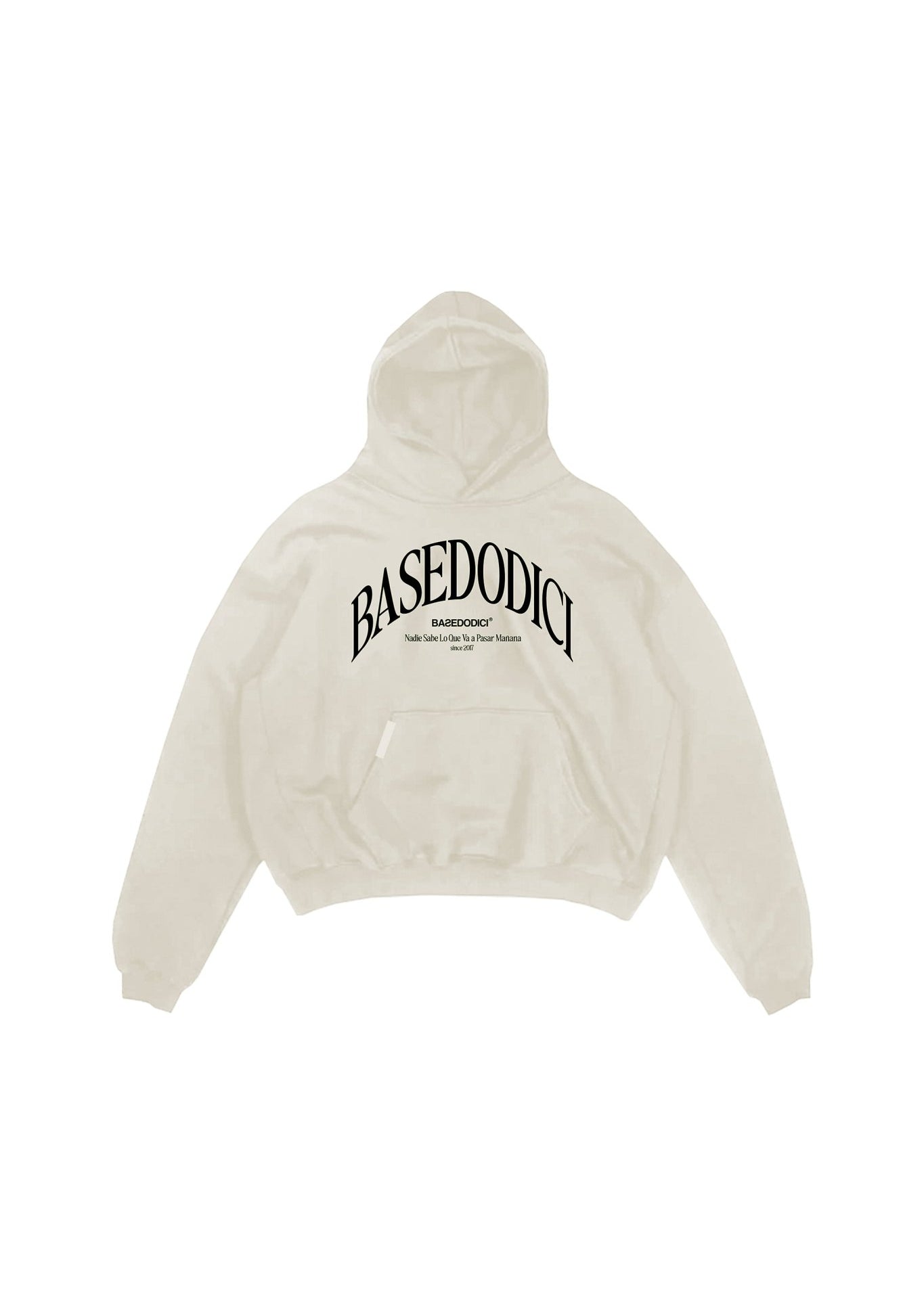 Hoodie Boxy “RESORT” Dove Cream - BASEDODICI®