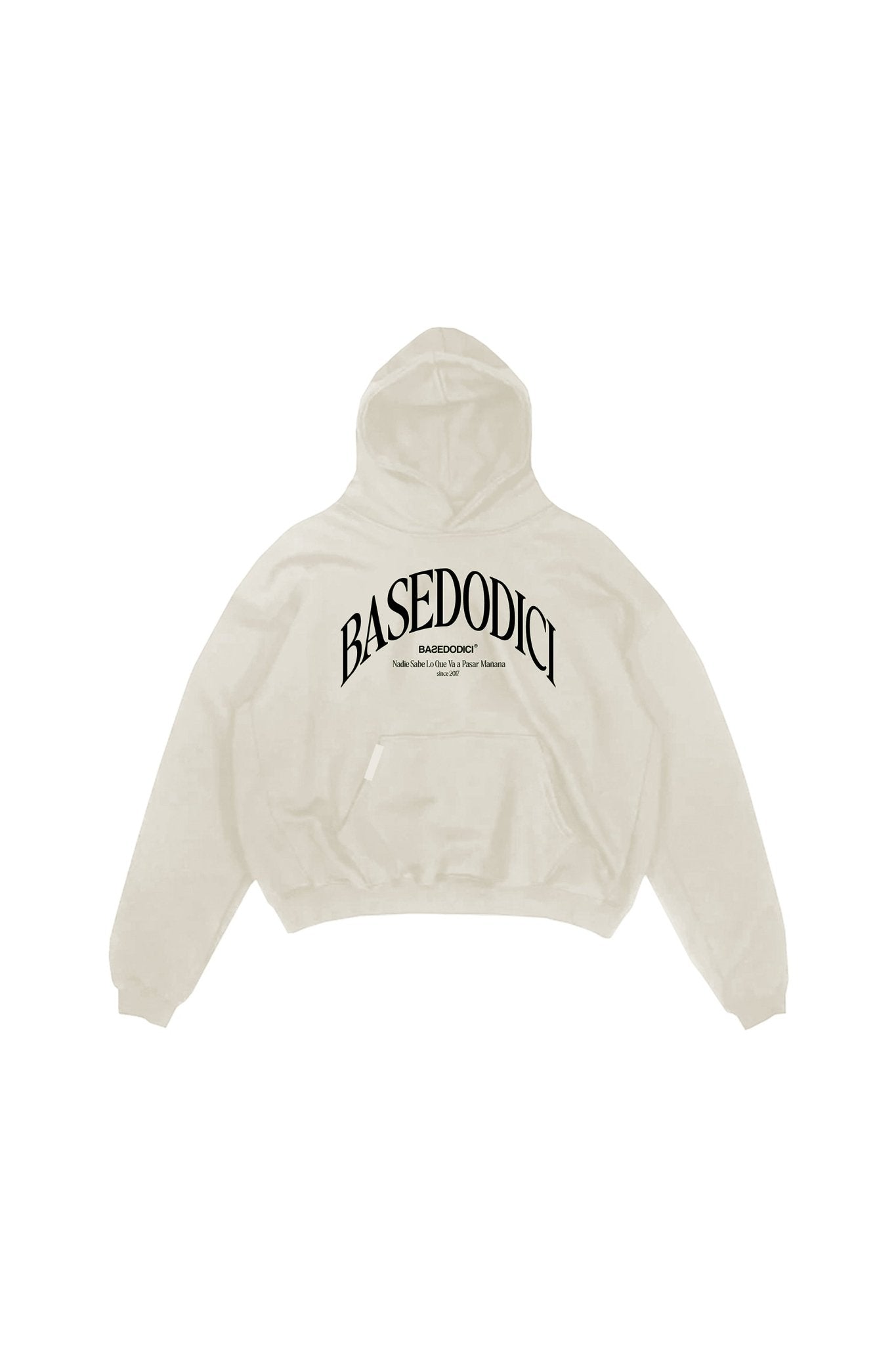 Hoodie Boxy “RESORT” Dove Cream - BASEDODICI®