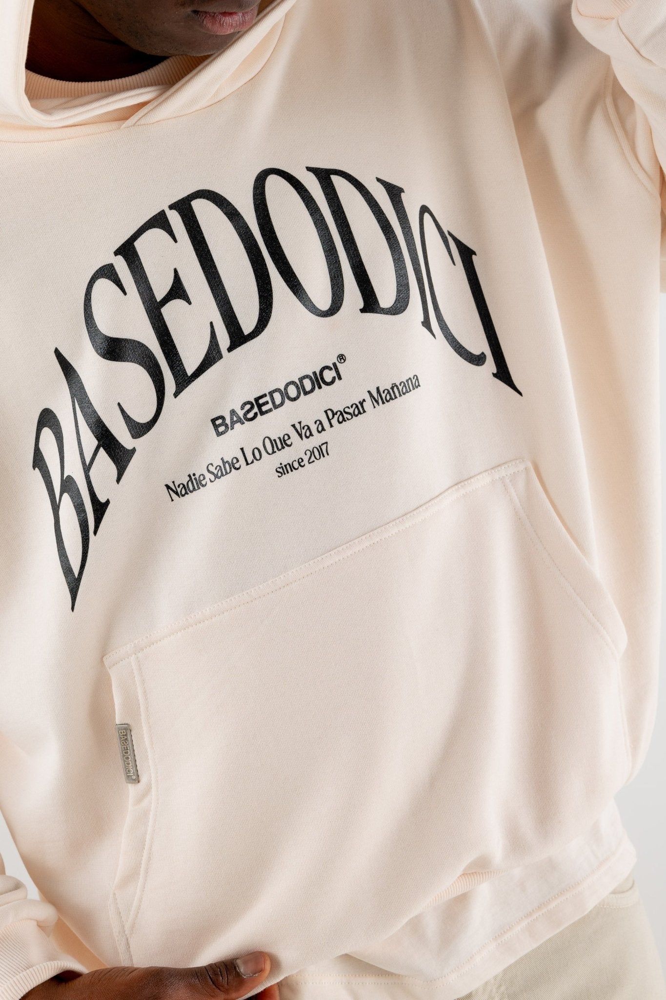 Hoodie Boxy “RESORT” Dove Cream - BASEDODICI®