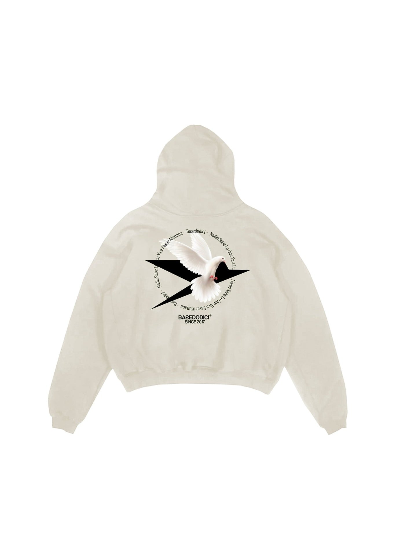 Hoodie Boxy “RESORT” Dove Cream - BASEDODICI®