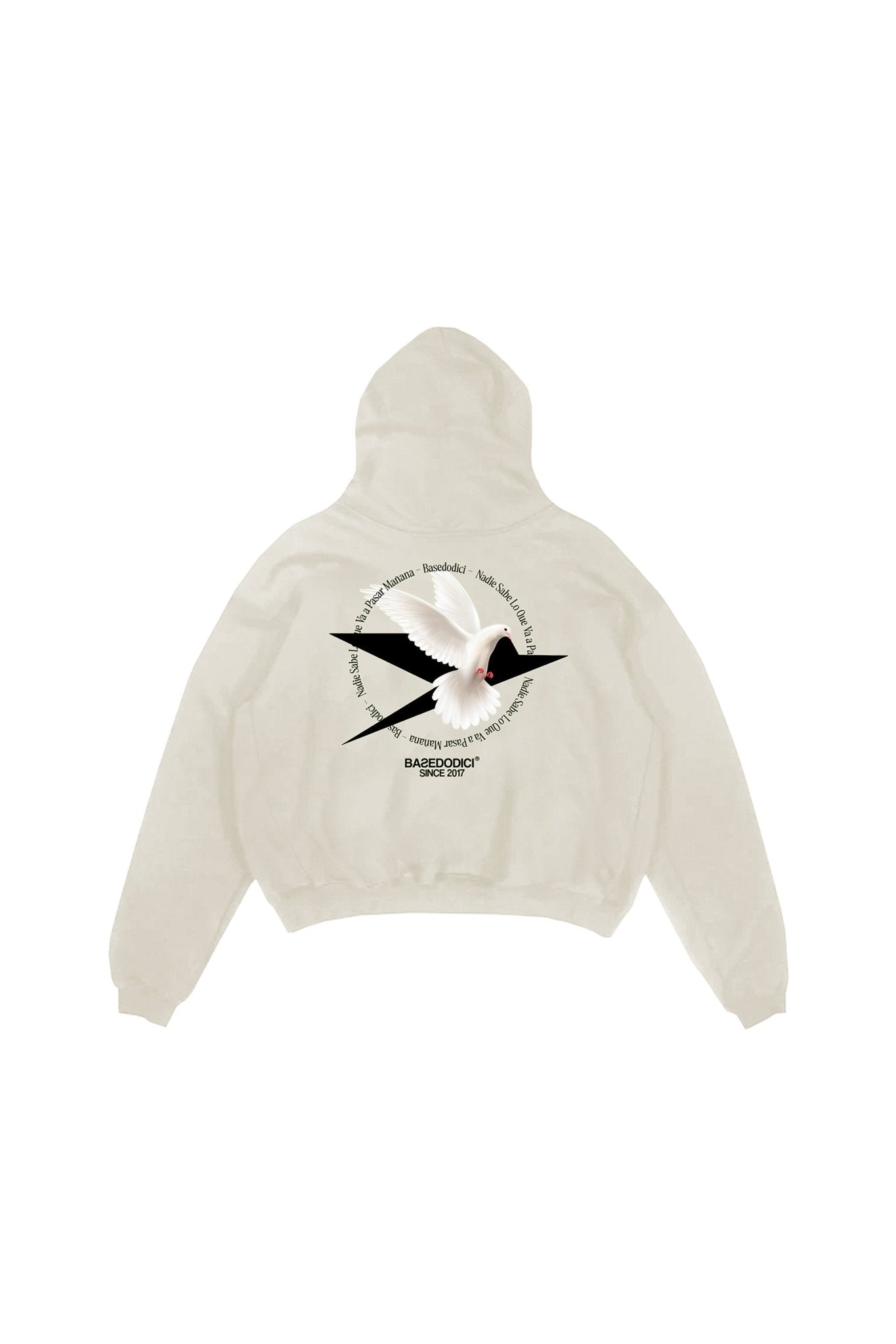 Hoodie Boxy “RESORT” Dove Cream - BASEDODICI®