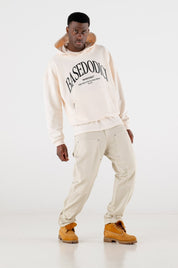Hoodie Boxy “RESORT” Dove Cream - BASEDODICI®