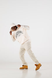 Hoodie Boxy “RESORT” Dove Cream - BASEDODICI®