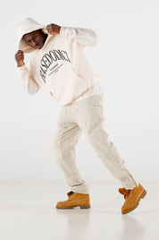 Hoodie Boxy “RESORT” Dove Cream - BASEDODICI®