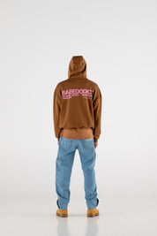 Hoodie Boxy “RESORT” Triple Logo Brown - BASEDODICI®